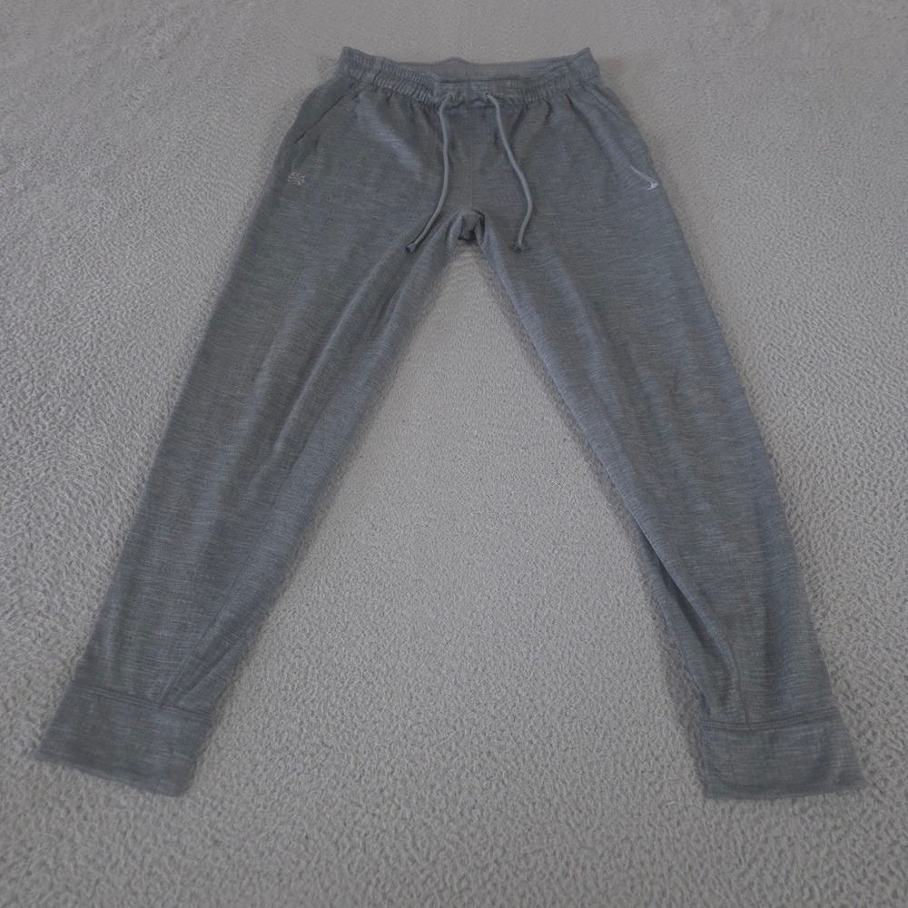 Nike Pants Men Medium Gray Yoga Dri-FIT Joggers Tapered Leg Polyester Activewear